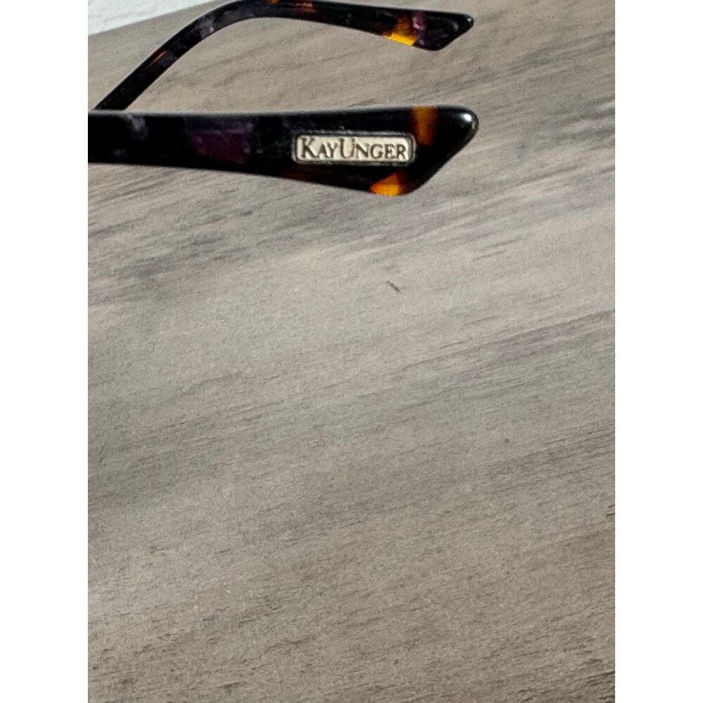 Kay Unger New York K199 PUR Brown Tortoise Shell Women's Eyeglass Frames Glasses - Picture 5 of 7